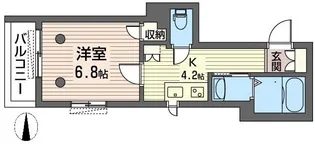 スクウエア中村橋【2階】の間取り