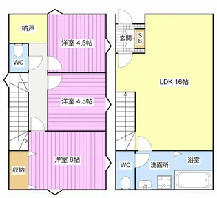 静岡県浜松市中央区上島3【一戸建】の間取り