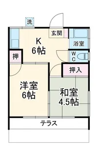 若草荘【1階】の間取り
