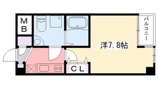兵庫県西宮市甲子園高潮町【マンション】の間取り