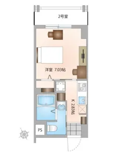 CLASSINN与儀【8階】の間取り