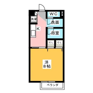 CORPOオリエンタル B棟【2階】の間取り