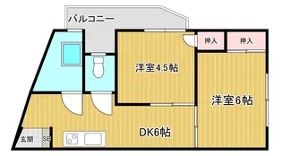 惣田ビル【2階】の間取り
