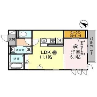 アムール【2階】の間取り