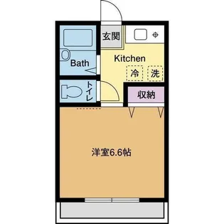 シャンロック愛甲ブルーコート【1階】の間取り