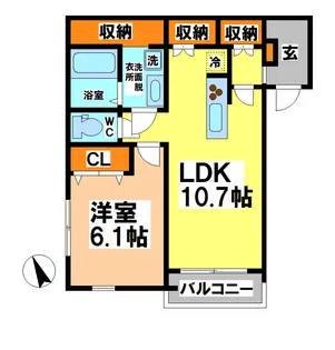 メゾン中町【3階】の間取り