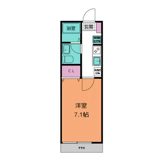 アノンテラス東三田III【1階】の間取り