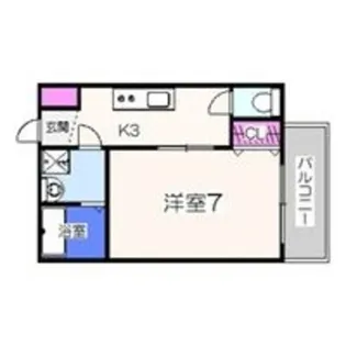 1Kの間取り画像