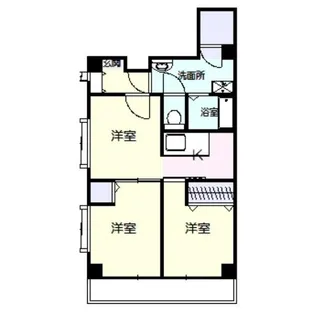 スカイツリーマンション(緑町)【2階】の間取り