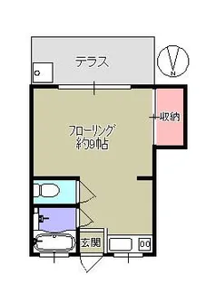 ドミー代沢【1階】の間取り