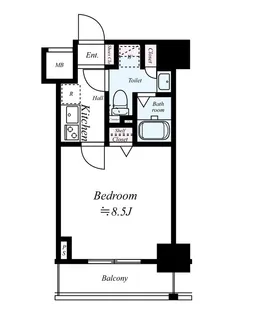 AZEST亀戸【11階】の間取り
