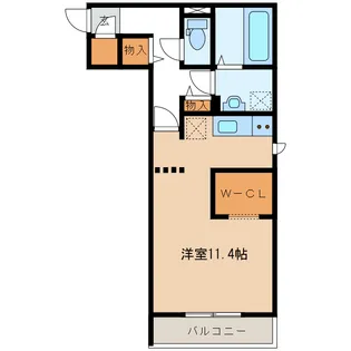 岐阜県岐阜市松鴻町2【アパート】の間取り