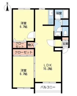 αNEXT麻生【2階】の間取り