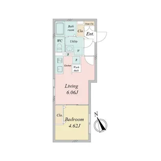 LiveFlat不動前【4階】の間取り