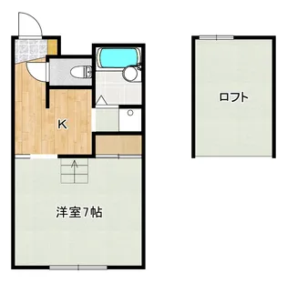 紫陽花アパート【2階】の間取り