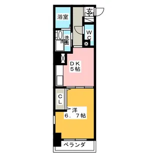 メゾン・ド・ヴェール【5階】の間取り