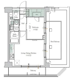 ワンルーフレジデンス新御徒町【12階】の間取り