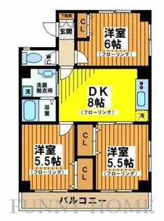 東京都世田谷区赤堤5【マンション】の間取り