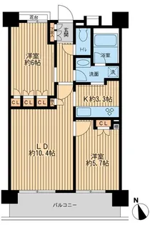 東京都八王子市明神町1【マンション】の間取り