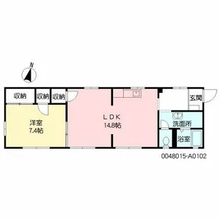 グリーンハイツ川平【1階】の間取り