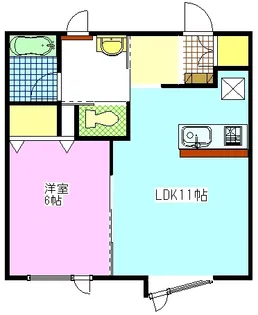 ONLYワンII【1階】の間取り