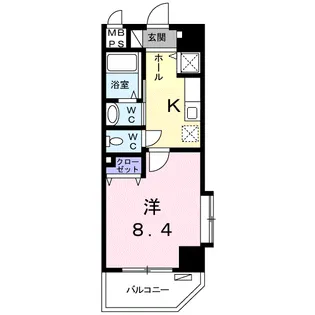 エレガンテそべ【9階】の間取り