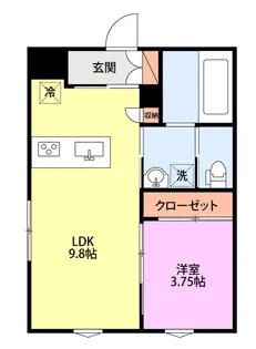 アーバンブランチ鳥屋野南【2階】の間取り