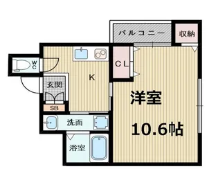 大阪府大阪市淀川区十三東3【マンション】の間取り