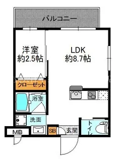 ワコーレヴィータ千里豊津【1階】の間取り