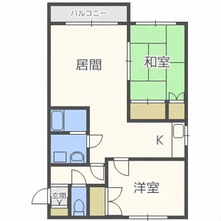 エルクレスト【4階】の間取り