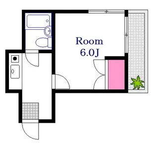 広島県広島市中区河原町【マンション】の間取り