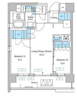 プレディアコート三軒茶屋【3階】の間取り