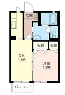 ウィル・ヴィレッジA【1階】の間取り