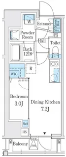 リビオメゾン上野松が谷【6階】の間取り