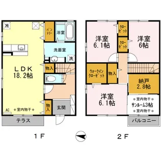 メゾン・ペッシェの間取り