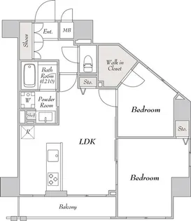 MYRIA RESIDENCE Komagome【10階】の間取り