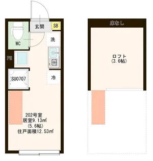 メゾン・コウ 西中延【2階】の間取り