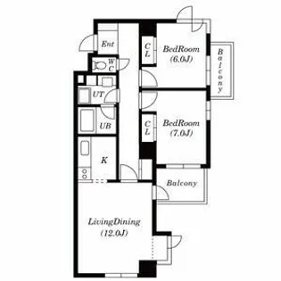 自由ヶ丘サニーヒルズ【2階】の間取り