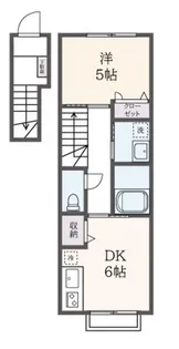 ドミール早稲田【2階】の間取り