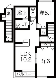 グレイシャス【2階】の間取り