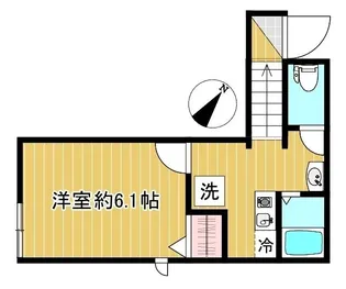 VILLAリバーサイド沼部【2階】の間取り