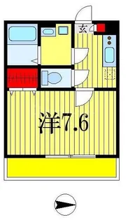 千葉県市川市原木2【アパート】の間取り