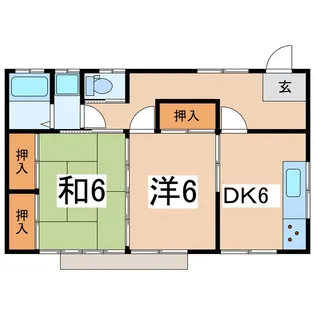 山梨県南アルプス市田島【一戸建】の間取り