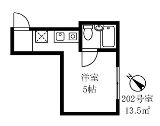 アビタシオン大内【2階】の間取り