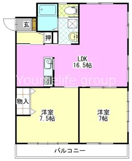 広貴商事ビル【4階】の間取り