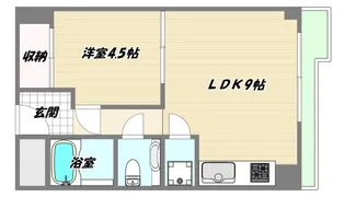 大阪府大阪市淀川区西宮原1【マンション】の間取り