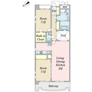 ガネーシャ【6階】の間取り