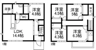 静岡県静岡市葵区千代田2【一戸建】の間取り