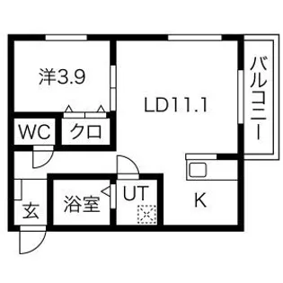 愛知県名古屋市南区三条2【アパート】の間取り