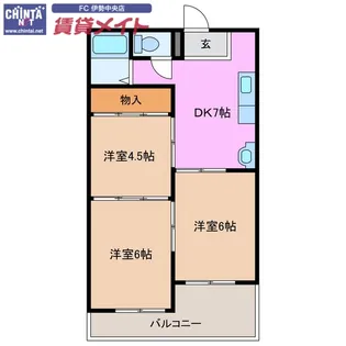 馬瀬ハイツ【2階】の間取り